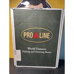 Pro Line Rubber Hip Waterproof Boots Felt Outsole Fishing Waders Size 8 D501FX